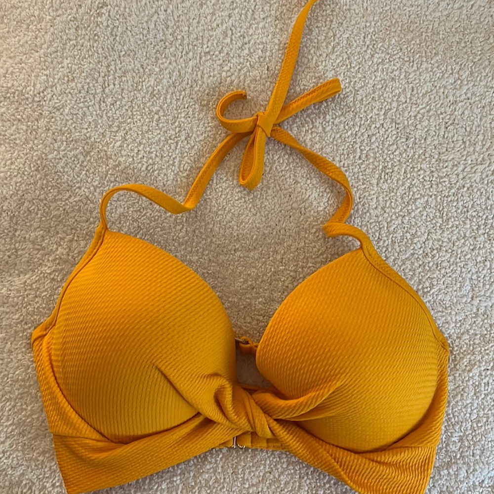 Shade & Shore yellow bikini top